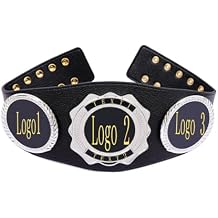 Custom Championship Belt, Wrestling Belt Real Leather Youth Size Champion Award Trophy Prize Gift
