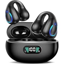 AI Translation Earbuds Real Time 144 Languages Clip On Earbuds Translator Headphones Audifonos Traductores Ingles Espanol Bluetooth 60H Playtime Headphones for Travel Business Meeting Learning Black 9