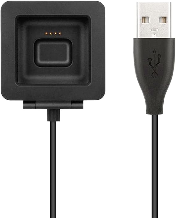 Kissmart Charger for Fitbit Blaze Smart Fitness Watch (3.3ft/1m) | Replacement Charging Cable Dock Adapter USB Cord for Fitbit Blaze