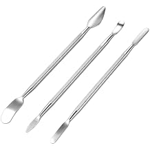 3 PCS Metal Spudger Set, Dual-Ends Small Metal Spudger Pry Opening Repair Tools Kit Spudgers Pry Tool Kit Double-Ended Stainless Steel Opening Tool, Professional Prys OpeningSpudger for Phone, Laptops