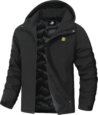 YYCABGTI Men's Warm Winter Coats Waterproof Ski Jacket Windproof Snow Coat | Mountain Windbreaker Hooded Raincoat