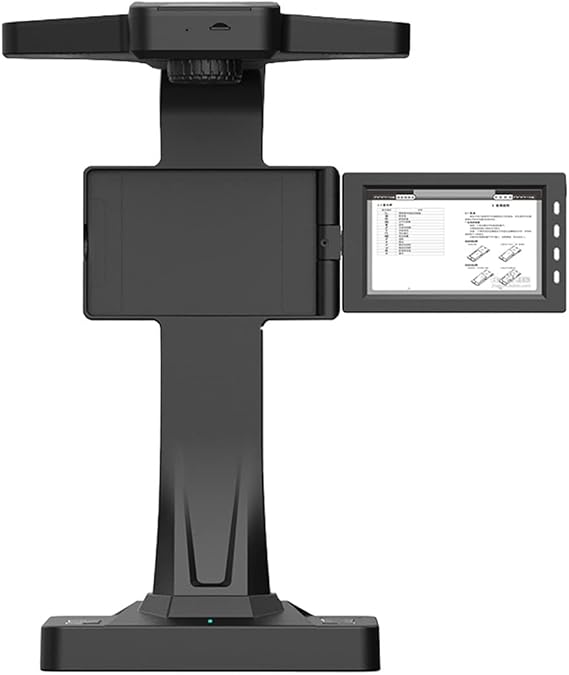 Document Camera Smart Book Scanner Portable Document Scanner Eloam BS2000P with 18 MP Camera OCR. Auto Curve Flattening and Fingerprint Removal