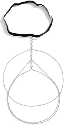 Sparkly-Rhinestone Leg-Thigh-Chain for Women - Sexy Bikini Body Leg Chain Jewelry for Beach Rave Party