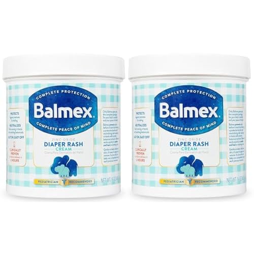 Balmex Complete Protection Daily Baby Diaper Rash Cream with Zinc Oxide  Botanicals, Pediatrician-Recommended & Dermatologist Tested, 16oz - Pack of 2