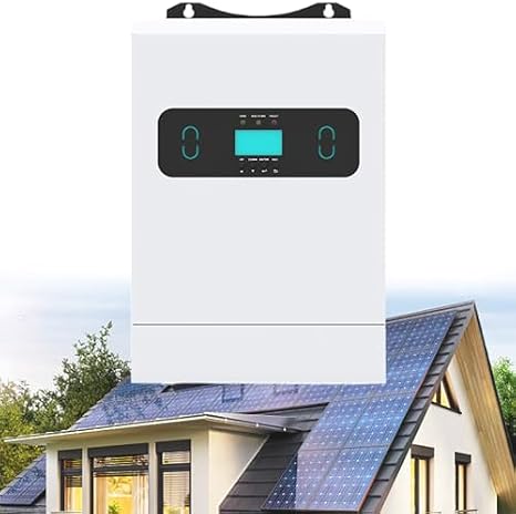 Solar Inverter 3KW 220V Single-Phase Off-Grid Hybrid with 60A MPPT Controller, Pure Sine Wave, Supports Batteryless,