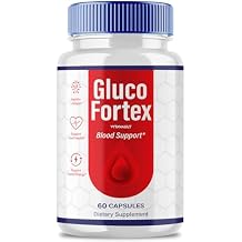 Gluco Fortex Capsules, GlucoFortex Support Supplement Pills - Maximum Strength, Gluco Fortex Health & Wellness All Natural Formula, Official GlucoFortex Health Capsules Reviews (60 Capsules)