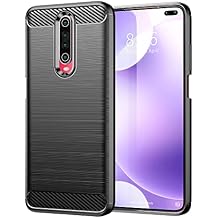Case for Xiaomi Poco X2 Case, Redmi K30 Case, Xiaomi Poco X2 Special Edition Case, Slim Thin Carbon Fiber TPU Rubber Protective Cases Anti-Scratch Shockproof Cover for Xiaomi Poco X2 Black