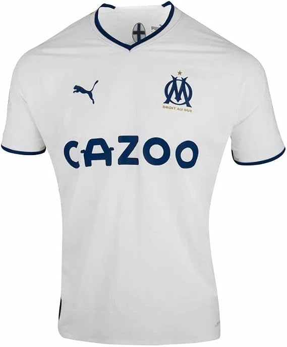 PUMA 2022-2023 Marseille Authentic Home Football Soccer T-Shirt Jersey