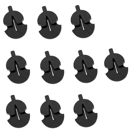 10Pcs Tourte Style Violin Rubber Mute, Practice Mute for Small Violas Violin Fiddle Silent Silencer Parts 26.5x16.5x8.2mm