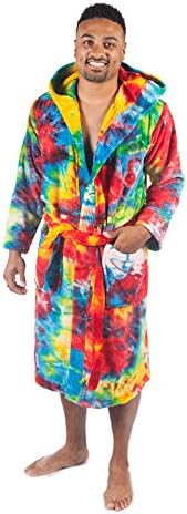 Forever Lazy Bathrobes for Women and Men, Hooded, Soft, Fuzzy Coral Fleece