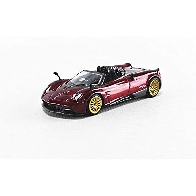 Truescale Miniatures MINI GT MGT00050-R 164 Pagani Huayra Roadster Rosso Monza Right Hand Drive