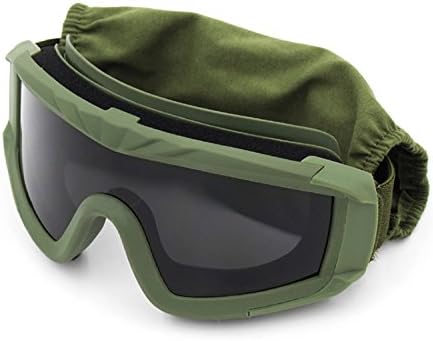 Airsoft Tactical Goggles Anti-fog Military Glasses with 3Interchangable Lens, Safety-Goggles for Shooting Hunting