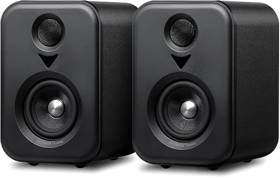 AIYIMA S400 2.0 Active Bookshelf Speaker with 3" Woofer,80W HiFi Speaker