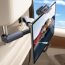 LISEN iPad Car Holder Back Seat Headrest Tablet Holder, Road Trip Essentials Accessories for Women Men Kids Gifts, for Fire HD 2026 iPad Pro 11/13" Air Mini, iPhone, Galaxy Tab, 4.7-12.9" Devices