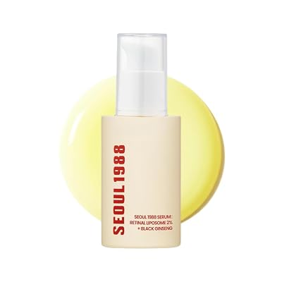 30ml  1.01 fl oz SEOUL 1988 Retinal Serum – Formulated with Advanced Retinal Liposome 2% and 58% Black Ginseng Extract | Fine Lines and Skin Texture Care Serum