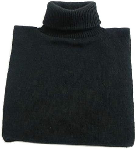 Womens Knit Turtleneck Fake Collar Winter Unisex Cotton Half Blouse Pullover Simple Shirt Faux Collar