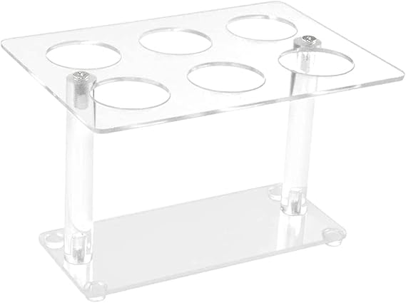 1Pcs Cone Holder, Clear Acrylic Ice Cream Cone Holder, Cone Display Stand, Sushi Hand Roll Stand Cone Holders (6 Holes)