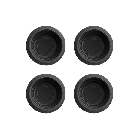 Zest Locator R-Tx Genuine Original Laboratory Processing Insert Cap, Black 4 Pack
