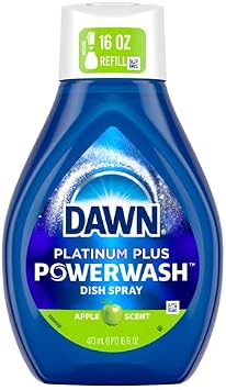 Dawn 52367 Platinum Powerwash Dish Spray Soap, Apple Scent, 16-oz. Refill