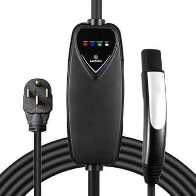 Lectron Level 2 Tesla Charger - 240V, 40 Amp, NEMA 14-50 Plug, 16 ft Extension Cord - Portable Electric Car Charger for Tesla - Compatible with All Tesla Models 3YSX