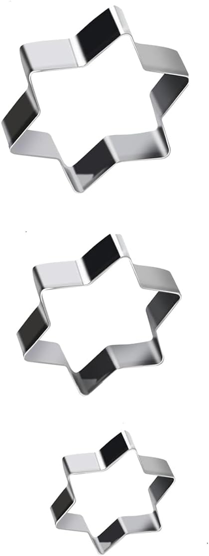 Promotional Multi-Purpose Cookie Molds, 5 Different Shapes, Set of 3 (Star Shaped)
