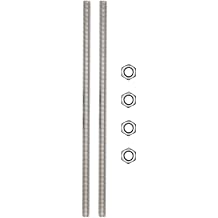 Fully Threaded Rod Long Metric Threaded Screw 304 Stainless Steel Right Hand Threads All Threaded Rod Studs for Anchor Bolts Clamps Hangers U-Bolts (M10x250mm, 2 Pack)