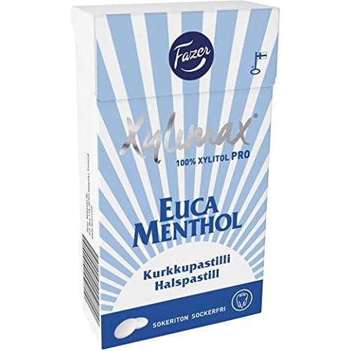 Fazer Xylimax Eucamenthol Full xylitol Pastilles 40 Boxes of 38g