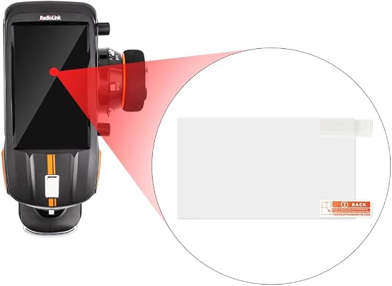 Radiolink [2 PACK] RC8X HD Screen Protector, Anti-Frigerprint & Anti-Scratch/Smooth Full Screen Coverage RC8X FPV Screen RC Transmitter Accessories