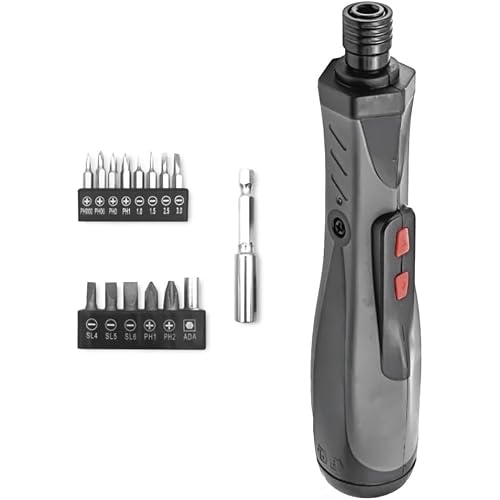 Coverzone Battery Screwing Set Works with AAA Battery Easy to Use Screwdriver and Practical Magnetic Battery Screwdriver Suitable for Home Use S15B