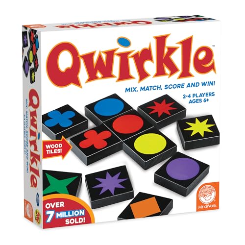 Mindware | Qwirkle UK Edition | Board Game | Ages 6 | 2-4 Players | 45 Minutes Playing Time