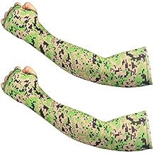 UV Protection Cooling Arm Sleeves - Sun Protection Ice Silk Sleeves for Men Women Youth