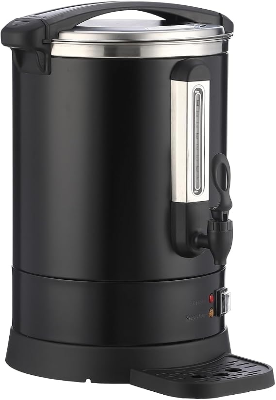 Large Electric Hot Water Urn 120-Cup 18L Commercial - Double Wall Hot Beverage Dispenser with Fast Brew, Easy-Clean Stainless Steel Design for Weddings, Parties, Restaurants, Buffets