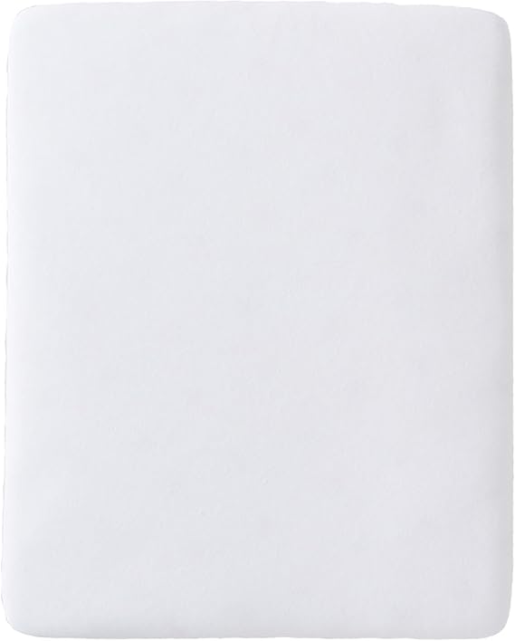 Silver Cross Slumber Sleep & Go Fitted Sheet - Breathable, Ultra-Soft, Lightweight Sheet for Sensitive Baby Boys and Girls Skin - Elasticated Edge Standard Bassinet Mattress Sheet for Newborn (White)