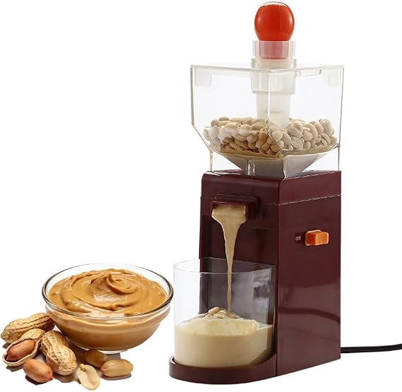Electric Nut Butter Machine, 500ml Grinder for Almonds Cashews Hazelnuts, DIY Peanut Butter Maker with Anti-Slip Base