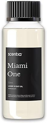 Scentia Miami One Diffuser Essential Oil 120 ml | Premium Scent & Fragrance Inspired by 1Hotel Miami Beach | Lemon & Sandalwood Oil Blend for Diffusers | for Home, Office, Aromatherapy | Made in USA
