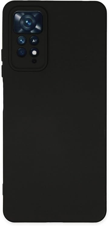 KZY Contact Xiaomi Redmi Note 11 Pro In-Cover Velvet Camera Protected Launch Silicone Case - Black