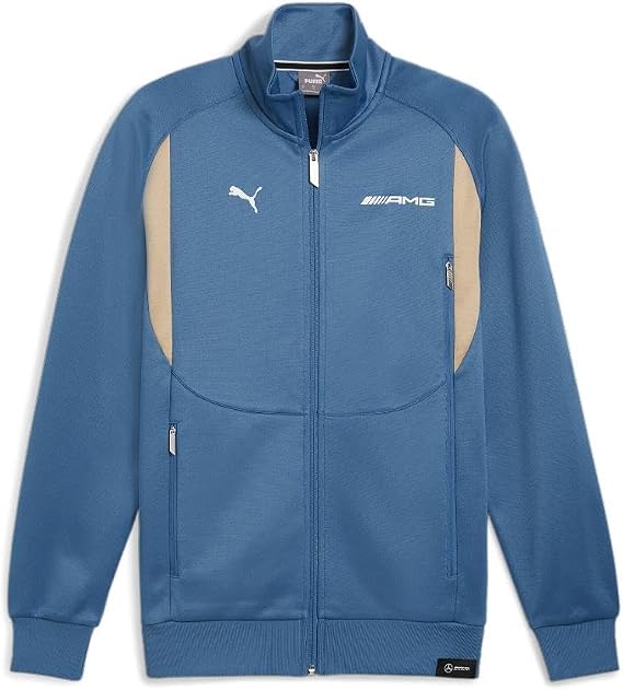 PUMA Men's Standard Mercedes AMG Track Jacket, Blue Horizon AH24