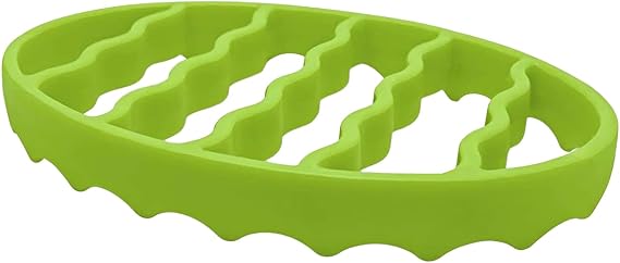 Roasting Rack, Silicone Roasting Rack, Heat-Resistant Non Stick Easy-Clean, Small Roasting Rack for Cooking, Baking, Steaming (greener)