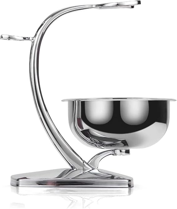 Deluxe Chrome Shaving Stand with Bowl ...