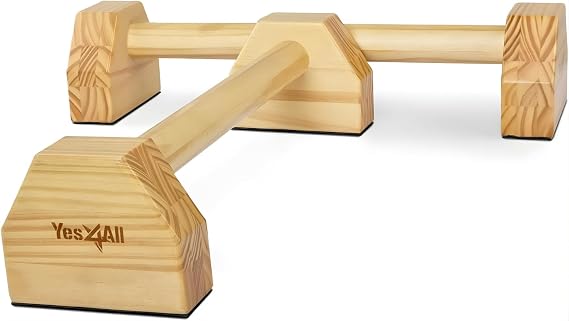 Yes4All Steel Push Up Bar Parallet, Push Up Stand Bar, Push Up Bar, Strength Training, Anti-Slip Rubber Foot Floor, Gymnastics Home Use