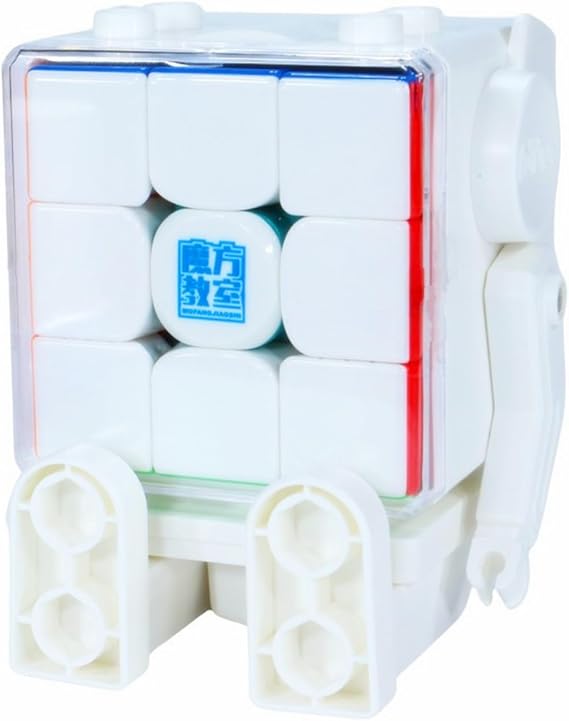 Cuberspeed MoYu RS3M V5 Ball CORE UV with MoYus new Robot Cube Stand Moyu rs3 m UV Coated Flagship 3x3 V5 UV Coated Glossy Surface 2023 Flagship 3x3 Magnetic Speed Cube