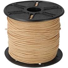 The Beadsmith Waxed Cotton Cord Natural, 100-Meter Spool, 1mm Thick, Strong String for Jewelry Making and Macrame, Made in India