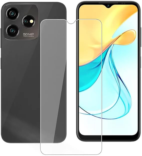 1 Pack Screen Protector for ZTE Axon 50 Lite 8050 (6.60"), 9H Hardness - HD - 2.5D Edge - Bubble Free - screen Scratch Resistant Protective Film Tempered Glass for