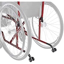 Rear Anti-Tippers with Wheels, for Ziggo Folding Pediatric Wheelchair for Kids, Teens, Young Adults, 1 Pair