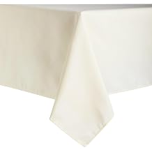 Ivory Polyester Rectangle Tablecloth - 60" x 102" (1 Piece), Elegant Table Cover, Perfect for Banquets, Weddings, Parties & Special Events Decor