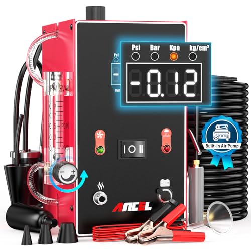 ANCEL L300 Smoke Machine Automotive with Digital Pressure Gauge & Built-in Pump, Professional EVAP & Vacuum Leak Detector, 5X More Sensitive Than Mechanical Gauges for Fast Auto Micro Leak Detection