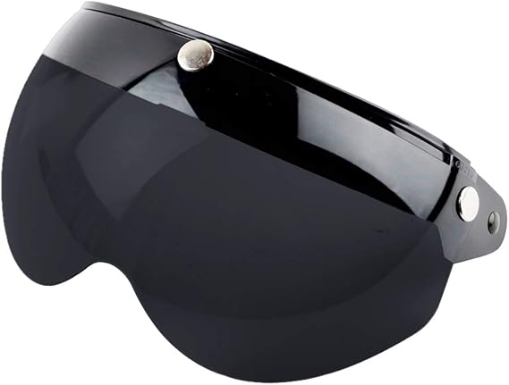 Universal Motorcycle Windproof Helmet Visor Front Flip Up 3 Snap Sun Shield Half Face Helmet Visor Accessories