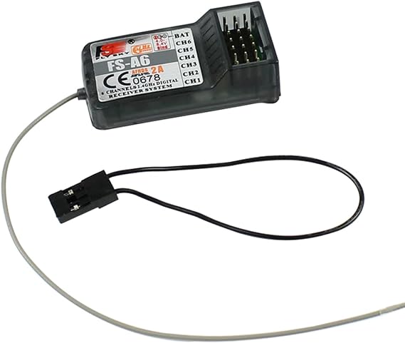 Flysky FS-A6 Receiver 2.4G 6CH for RC Transmitter for RC Airplane/Glider/Helicopter