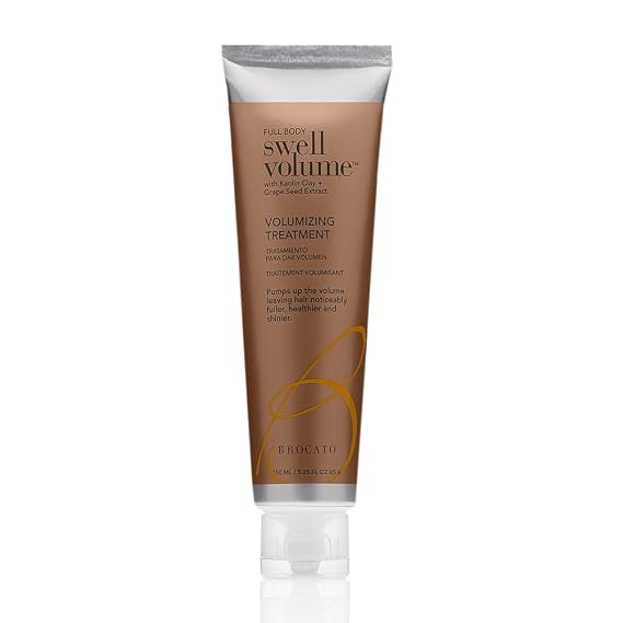 Brocato Swell Volume Volumizing Treatment: Hair Thickener and Texturizer Products for Men and Women - Deep Volumizer Product to Plump and Thicken Thin or Fine Hair - Made with Kaolin Clay - 5.25 Oz