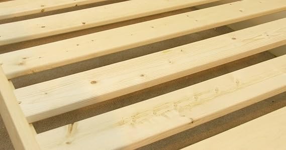 STRICTLY BEDS&BUNKS Base Slats - 4 FT Double Solid Pine Bed Slat Pack